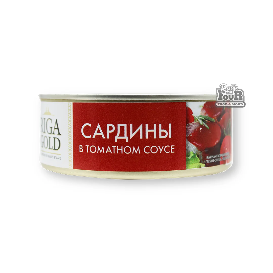 Sardines in tomato sauce "Riga Gold" 240g